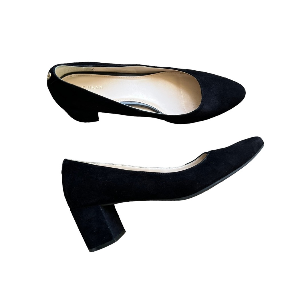 Cole Haan - Claudine Pump Suede Block Heel Sz 9